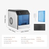 image:imageVEVOR Countertop Ice Maker Self Cleaning Pebble Ice Machine with Ice Scoop amp Drip Tray 33lbs24H Nugget Ice Maker with Convenient Ice Transfer for Home Kitchen Office