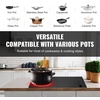 image:imageVEVOR Electric Cooktop 12 inch 2 Burners Builtin Electric Stove Top 3000W Ceramic Top Radiant Cooktop with 11 Heat Levels Glass Panel Knob Control 220240V Hard Wire No Plug30IN