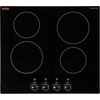 image:imageVEVOR Electric Cooktop 12 inch 2 Burners Builtin Electric Stove Top 3000W Ceramic Top Radiant Cooktop with 11 Heat Levels Glass Panel Knob Control 220240V Hard Wire No Plug24IN