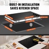 image:imageVEVOR Electric Cooktop 12 inch 2 Burners Builtin Electric Stove Top 3000W Ceramic Top Radiant Cooktop with 11 Heat Levels Glass Panel Knob Control 220240V Hard Wire No Plug30IN