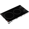 image:imageVEVOR Electric Cooktop 12 inch 2 Burners Builtin Electric Stove Top 3000W Ceramic Top Radiant Cooktop with 11 Heat Levels Glass Panel Knob Control 220240V Hard Wire No Plug12 IN