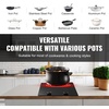 image:imageVEVOR Electric Cooktop 12 inch 2 Burners Builtin Electric Stove Top 3000W Ceramic Top Radiant Cooktop with 11 Heat Levels Glass Panel Knob Control 220240V Hard Wire No Plug12 IN2 BurnersKnob Control