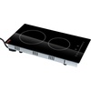 image:imageVEVOR Electric Radiant Cooktop 24in 2 Burners Builtin Electric Stove Top 1800W Ceramic Top Cooktop with Glass Panel Touch Control 9 Heat Level Residual Heat IndicatorTimer Child Lock 120V12 IN2 BurnerTouch Control