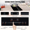 image:imageVEVOR Electric Radiant Cooktop 24in 2 Burners Builtin Electric Stove Top 1800W Ceramic Top Cooktop with Glass Panel Touch Control 9 Heat Level Residual Heat IndicatorTimer Child Lock 120V12 IN2 BurnerTouch Control
