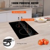 image:imageVEVOR Electric Radiant Cooktop 24in 2 Burners Builtin Electric Stove Top 1800W Ceramic Top Cooktop with Glass Panel Touch Control 9 Heat Level Residual Heat IndicatorTimer Child Lock 120V12 IN2 BurnerTouch Control