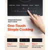 image:imageVEVOR Electric Radiant Cooktop 24in 2 Burners Builtin Electric Stove Top 1800W Ceramic Top Cooktop with Glass Panel Touch Control 9 Heat Level Residual Heat IndicatorTimer Child Lock 120V12 IN2 BurnerTouch Control