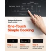 image:imageVEVOR Electric Radiant Cooktop 24in 2 Burners Builtin Electric Stove Top 1800W Ceramic Top Cooktop with Glass Panel Touch Control 9 Heat Level Residual Heat IndicatorTimer Child Lock 120V30 IN5 BurnerTouch Control