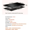 image:imageVEVOR Electric Radiant Cooktop 24in 2 Burners Builtin Electric Stove Top 1800W Ceramic Top Cooktop with Glass Panel Touch Control 9 Heat Level Residual Heat IndicatorTimer Child Lock 120V36 IN5 BurnerTouch Control