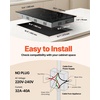 image:imageVEVOR Electric Radiant Cooktop 24in 2 Burners Builtin Electric Stove Top 1800W Ceramic Top Cooktop with Glass Panel Touch Control 9 Heat Level Residual Heat IndicatorTimer Child Lock 120V12 IN2 BurnerTouch Control