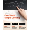 image:imageVEVOR Electric Radiant Cooktop 24in 2 Burners Builtin Electric Stove Top 1800W Ceramic Top Cooktop with Glass Panel Touch Control 9 Heat Level Residual Heat IndicatorTimer Child Lock 120V24 IN4 BurnerTouch Control