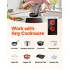 image:imageVEVOR Electric Radiant Cooktop 24in 2 Burners Builtin Electric Stove Top 1800W Ceramic Top Cooktop with Glass Panel Touch Control 9 Heat Level Residual Heat IndicatorTimer Child Lock 120V12 IN2 BurnerTouch Control