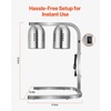 image:imageVEVOR Food Heat Lamp 500W Bulbs Commercial Food Warmer Light Electric Stainless Steel French Fry Heating Lamp FreeStanding Catering Food Warming Equipment for Kitchen Buffet Restaurant Silver