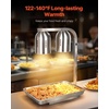 image:imageVEVOR Food Heat Lamp 500W Bulbs Commercial Food Warmer Light Electric Stainless Steel French Fry Heating Lamp FreeStanding Catering Food Warming Equipment for Kitchen Buffet Restaurant Silver