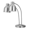 image:imageVEVOR Food Heat Lamp 500W Electric Commercial Food Warmer Light 2Head Stainless Steel French Fry Heating Lamp with 3 Bulbs Catering Food Warming Equipment for Kitchen Buffet Restaurant SilverTabletop