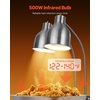 image:imageVEVOR Food Heat Lamp 500W Electric Commercial Food Warmer Light 2Head Stainless Steel French Fry Heating Lamp with 3 Bulbs Catering Food Warming Equipment for Kitchen Buffet Restaurant SilverTabletop