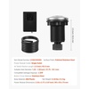 image:imageVEVOR Garbage Disposal Air Switch Kit 25 Sink Top Air Switch for Food Waste Disposal Polished Stainless Steel ONOFF Air Push Button for Waste Disposer  Suitable for Stainless Steel Countertops