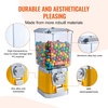 image:imageVEVOR Gumball Machine 17H Home Candy Vending Machine PC Gumball Dispenser Bubble Gum Machine for Game Stores Coin Operated Gumball Bank for Capsules Bouncy Balls Candy Yellow17inchYellow