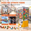 image:imageVEVOR Gumball Machine 17H Home Candy Vending Machine PC Gumball Dispenser Bubble Gum Machine for Game Stores Coin Operated Gumball Bank for Capsules Bouncy Balls Candy Yellow17inchYellow
