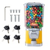 image:imageVEVOR Gumball Machine 17H Home Candy Vending Machine PC Gumball Dispenser Bubble Gum Machine for Game Stores Coin Operated Gumball Bank for Capsules Bouncy Balls Candy Yellow17inchYellow