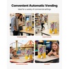 image:imageVEVOR Gumball Machine 21 inch Candy Vending Machine Dispenser 25Cent Vending Machines for Shopping Malls Supermarkets Amusement Parks Arcades Holds Up to 180 177 inch Spherical CandiesYellow