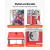image:imageVEVOR Gumball Machine 21 inch Candy Vending Machine Dispenser 25Cent Vending Machines for Shopping Malls Supermarkets Amusement Parks Arcades Holds Up to 180 177 inch Spherical CandiesRed