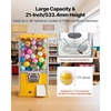 image:imageVEVOR Gumball Machine 21 inch Candy Vending Machine Dispenser 25Cent Vending Machines for Shopping Malls Supermarkets Amusement Parks Arcades Holds Up to 180 177 inch Spherical CandiesYellow