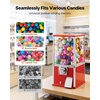 image:imageVEVOR Gumball Machine 21 inch Candy Vending Machine Dispenser 25Cent Vending Machines for Shopping Malls Supermarkets Amusement Parks Arcades Holds Up to 180 177 inch Spherical CandiesRed