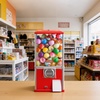 image:imageVEVOR Gumball Machine 21 inch Candy Vending Machine Dispenser 25Cent Vending Machines for Shopping Malls Supermarkets Amusement Parks Arcades Holds Up to 180 177 inch Spherical CandiesRed