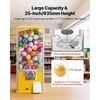 image:imageVEVOR Gumball Machine 21 inch Candy Vending Machine Dispenser 25Cent Vending Machines for Shopping Malls Supermarkets Amusement Parks Arcades Holds Up to 180 177 inch Spherical CandiesYellow