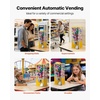 image:imageVEVOR Gumball Machine 21 inch Candy Vending Machine Dispenser 25Cent Vending Machines for Shopping Malls Supermarkets Amusement Parks Arcades Holds Up to 180 177 inch Spherical CandiesYellow