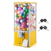 image:imageVEVOR Gumball Machine 21 inch Candy Vending Machine Dispenser 25Cent Vending Machines for Shopping Malls Supermarkets Amusement Parks Arcades Holds Up to 180 177 inch Spherical CandiesYellow