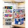 image:imageVEVOR Gumball Machine 21 inch Candy Vending Machine Dispenser 25Cent Vending Machines for Shopping Malls Supermarkets Amusement Parks Arcades Holds Up to 180 177 inch Spherical CandiesBlue