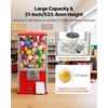 image:imageVEVOR Gumball Machine 21 inch Candy Vending Machine Dispenser 25Cent Vending Machines for Shopping Malls Supermarkets Amusement Parks Arcades Holds Up to 180 177 inch Spherical CandiesRed