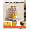 image:imageVEVOR Gumball Machine 21 inch Candy Vending Machine Dispenser 25Cent Vending Machines for Shopping Malls Supermarkets Amusement Parks Arcades Holds Up to 180 177 inch Spherical CandiesYellow