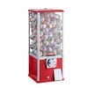 image:imageVEVOR Gumball Machine 21 inch Candy Vending Machine Dispenser 25Cent Vending Machines for Shopping Malls Supermarkets Amusement Parks Arcades Holds Up to 180 177 inch Spherical CandiesRed