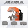 image:imageVEVOR Heat Press 15x15 High Pressure Heat Press Machine for T Shirts Slide Out Professional Heat Press for Sublimation Vinyl Heat Transfer Projects Heats Up Fast amp Evenly Green3in1Orange