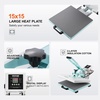 image:imageVEVOR Heat Press 15x15 High Pressure Heat Press Machine for T Shirts Slide Out Professional Heat Press for Sublimation Vinyl Heat Transfer Projects Heats Up Fast amp Evenly Green15x15Green