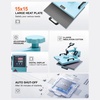 image:imageVEVOR Heat Press 15x15 inch 5 in 1 TShirt Cap Hat Mug Press Combo Tumbler Heat Press for plate Sublimation Green