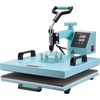 image:imageVEVOR Heat Press 15x15 inch 5 in 1 TShirt Cap Hat Mug Press Combo Tumbler Heat Press for plate Sublimation Green