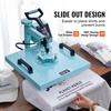 image:imageVEVOR Heat Press 15x15 inch 5 in 1 TShirt Cap Hat Mug Press Combo Tumbler Heat Press for plate Sublimation Green