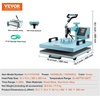 image:imageVEVOR Heat Press 15x15 inch 5 in 1 TShirt Cap Hat Mug Press Combo Tumbler Heat Press for plate Sublimation Green