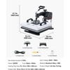 image:imageVEVOR Heat Press Machine 15 x 15 in 8in1 Multifunction 360 Swing Away Heat Up Fast and Even Digital Precise Control Sublimation Press Machine for TShirts Mugs Tumblers Caps PlatesHeat Press2 In 1