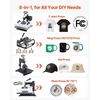 image:imageVEVOR Heat Press Machine 15 x 15 in 8in1 Multifunction 360 Swing Away Heat Up Fast and Even Digital Precise Control Sublimation Press Machine for TShirts Mugs Tumblers Caps PlatesHeat Press8 In 1