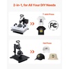 image:imageVEVOR Heat Press Machine 15 x 15 in 8in1 Multifunction 360 Swing Away Heat Up Fast and Even Digital Precise Control Sublimation Press Machine for TShirts Mugs Tumblers Caps PlatesHeat Press2 In 1