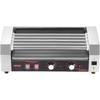 image:imageVEVOR Hot Dog Roller 30 Hot Dog 11 Rollers Stainless Steel Sausage Grill Cooker 1600W Commercial Hot Dog Machine with Dual Temp Control Cover Side Storage Box Removable Shelf amp Oil Drip Tray5 Rollers