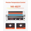 image:imageVEVOR Hot Dog Roller 30 Hot Dog 11 Rollers Stainless Steel Sausage Grill Cooker 1600W Commercial Hot Dog Machine with Dual Temp Control Cover Side Storage Box Removable Shelf amp Oil Drip Tray5 Rollers