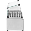 image:imageVEVOR Hot Dog Roller 30 Hot Dog 11 Rollers Stainless Steel Sausage Grill Cooker 1950W Hot Dog Machine with Bun Warmer Cover 3 Temp Control Side Storage Box Oil Drip Tray for Home amp Commercial7 RollersBun Warmer