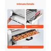 image:imageVEVOR Hot Dog Roller 30 Hot Dog 11 Rollers Stainless Steel Sausage Grill Cooker 1950W Hot Dog Machine with Bun Warmer Cover 3 Temp Control Side Storage Box Oil Drip Tray for Home amp Commercial7 RollersBun Warmer