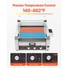 image:imageVEVOR Hot Dog Roller 30 Hot Dog 11 Rollers Stainless Steel Sausage Grill Cooker 1950W Hot Dog Machine with Bun Warmer Cover 3 Temp Control Side Storage Box Oil Drip Tray for Home amp Commercial11 RollersBun Warmer