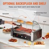 image:imageVEVOR Hot Dog Roller 7 Rollers 18 Hot Dogs Capacity 1050W Stainless Sausage Grill Cooker Machine with Dual Temp Control Glass Hood Acrylic Cover Bun Warmer Shelf Removable Oil Drip Tray ETL Certified  Stainless Machine with Dual Temp Control Glass Hood Acrylic Cover Bun Warmer Shelf Removable Oil Drip Tray ETL Certified7 RollersCover